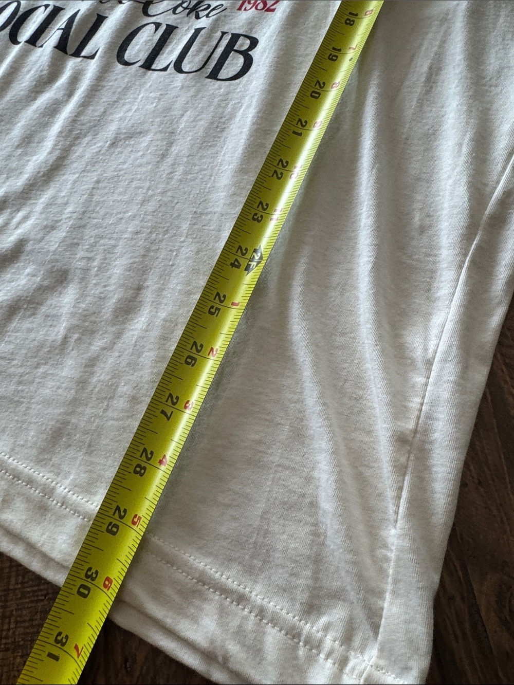 Diet Coke Social Club Graphic Tee - Cream with Red & Black Print - Picture 6 of 6
